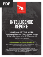 Crowdstrike Huge Fan of Your Work Intelligence Report