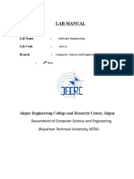 Lab Manual: Jaipur Engineering College and Research Center, Jaipur