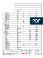 Group / Parameter Name IED Value PC Value Unit Min Max: Settings