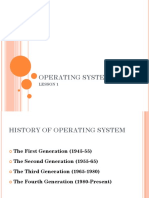 Operating System: Lesson 1