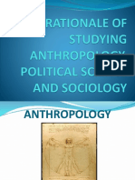 The Rationale of Studying Anthropology