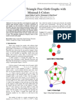 Coloring of Triangle Free Girth Graphs With Minimal K-Colors