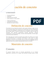 Dosificacion Del Concreto