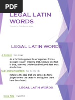 Legal Latin Words (Powerpoint)