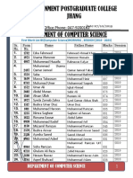 Government Postgraduate College Jhang Department of Computer Science