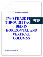 Two Phase Flow Through Packed Bed in Horizontal and Vertical Columns