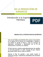 Manejo de La Producción en Superficie