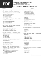 Examen Civilizaciones Antiguas