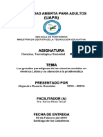 1los Grandes Paradigmas de Las Ciencias Sociales en América Latina y Su Atención A La Problemática