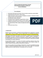 Gestión de Formación Profesional Integral Procedimiento Desarrollo Curricular Guía de Aprendizaje