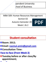 MBA 509 HRM Sec 2 Lecture 1 and 2 Handout