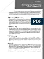 Managing and Configuring Cisco Voip Devices: Ip Telephony Ip Addresses