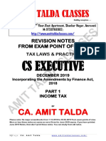 Income Tax Revision Notes December 2019-Executive-Revision