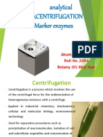 Analytical Ultracentrifugation & Marker Enzymes: Akum Paul Singh Roll No.2084 Botany (H) Iiird Year