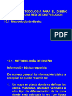 Unidad X. Metodologia para El Diseño de Una Red de Distribucion 10.1. Metodología de Diseño