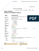 Unit 9 - Week 6 - Defects in Crystalline Solids II: Assignment 6