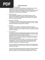 BRIEF de INVESTIGACION Investigacion de Mercado - Docx Benedictino