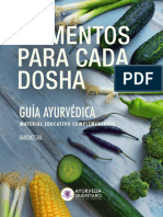 AQ Guia de Alimentos para Cada Dosha Ayurveda 2019