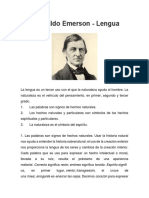 Ralph Waldo Emerson - Lengua