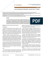 A Case With Pancytopenia and Autoimmune Hemolytic Anemia Due To Vitamin b12 Deficiency 2155 9864 1000S5 002