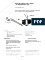 Procedure For Gastrostomy Feeding Via G-Tube