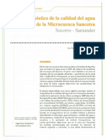 Diagnostico de La Calidad Del Agua de La Microcuenca Sancotea PDF