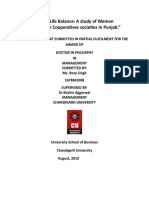 Work Life Balance: A Study of Women Working in Cooperatives Societies in Punjab.