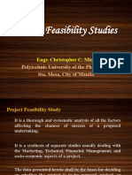 Project Feasibility Studies: Engr. Christopher C. Mira