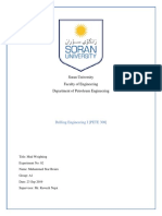 Soran University Faculty of Engineering Department of Petroleum Engineering