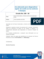 Circular Diagnóstico de Consumo de Aceite en Los Motores 4 Tiempos