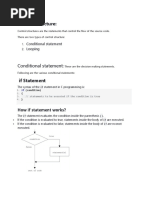 Control Structure:: Conditional Statement