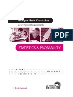 Statistics & Probability: - ICHIGAN Course/Credit Requirements