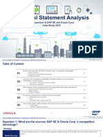 Financial Statement Analysis: A Comparison of SAP SE and Oracle Corp. Case Study 2016