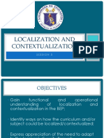 Localization and Contextualization