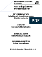 La Calidad de La Educación: Ejes para Su Definición y Evaluación