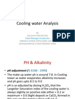 Cooling Water Analysis: by Ashutosh Mehndiratta Kribhco Shyam Fertilizers Limited Shahjahanpur Uttar Pradesh India