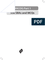 550 Sbas and MCQS: Mrcog Part 1