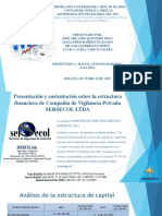 Presentación y Sustentación Sobre La Estructura Financiera de