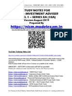 Nism Investment Adviser Level1 Study Notes PDF