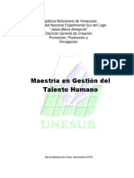 Maestria Gestion Del Talento Humano