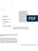 Research Communications: The First Crystal Structure of The Pyrrolo (1,2