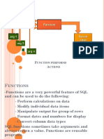 SQL Functions: Unction Performs Ctions