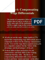 Lecture 6: Compensating Wage Differentials