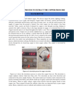 D) Electrolysis Process To Extract The Copper From Ore Background