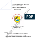 CE8502 Structural Analysis I