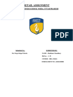 Retail Assignment: Amity Bussiness School Noida, Uttar Pradesh