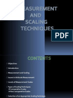 Measurement and Scaling Techniques1