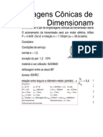 Planilha para Calculo de Engrenagens Conicas