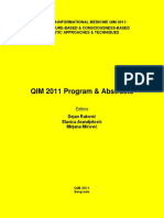 Rakovic Dejan - Arandjelovic Slavica - Micovic Mirjana - Quantum-Informational Medicine QIM 2011 PDF