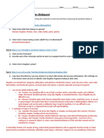 Taxonomy and Kingdoms Webquest 2019